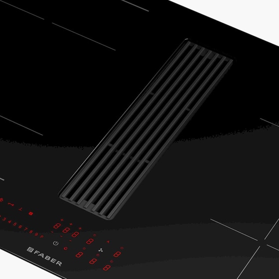 FABER GALILEO LINEAR F830 83 cm Μαύρο Εστία Επαγωγική Αυτόνομη image 1