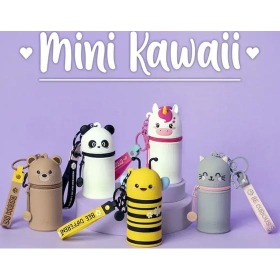 Κασετίνα Σιλικόνης Legami Mini Kawaii με Μπρελόκ Kitty image 7