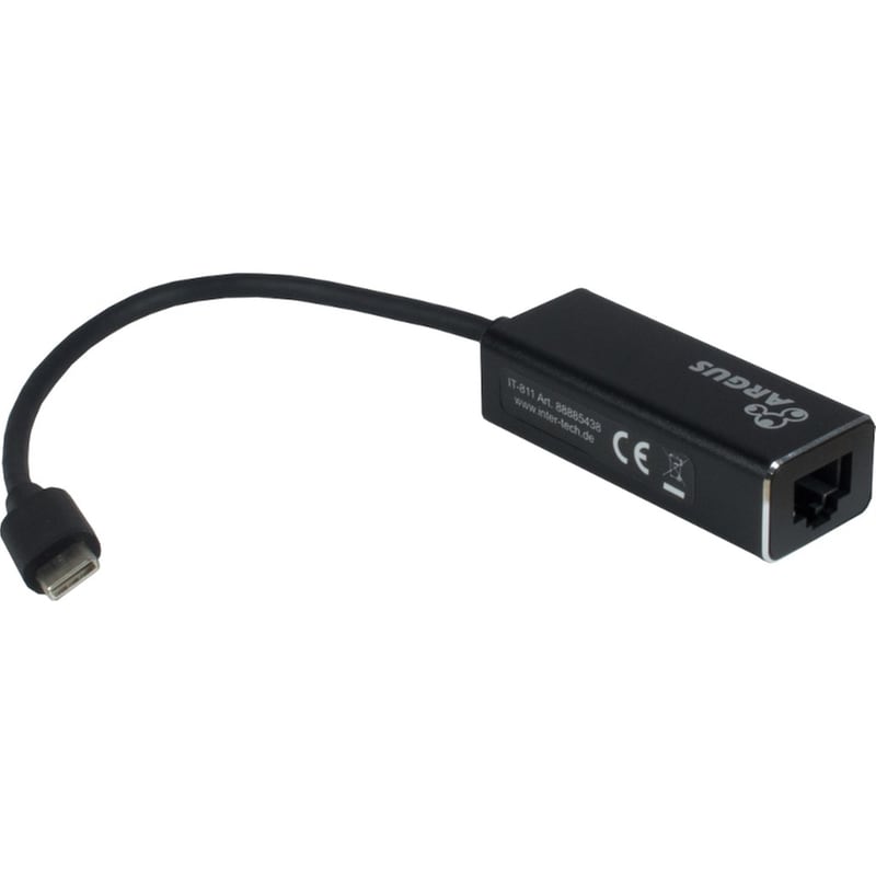 INTER TECH Intertech Argus IT-811 USB Αντάπτορας Δικτύου Ενσύρματη Σύνδεση RJ45 1000Mbps