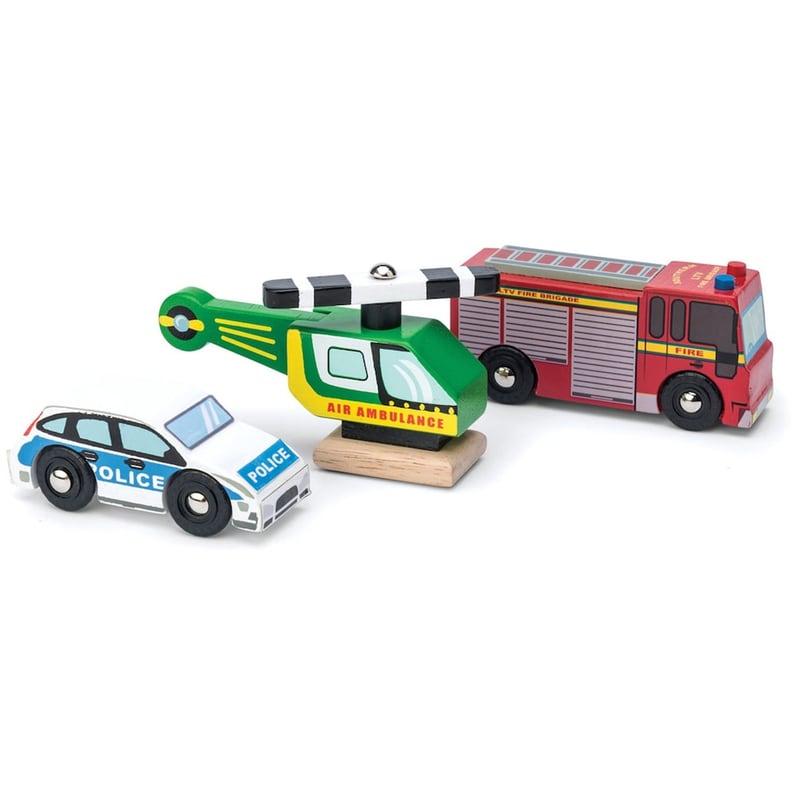 Ξύλινα Οχήματα Σετ 3 Διάσωσης, Le Toy Van