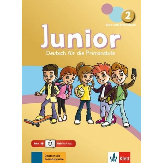 Junior 2 Kurs- Und Arbeitsbuch (& Online-Hormaterial & Klett Book App) image 0