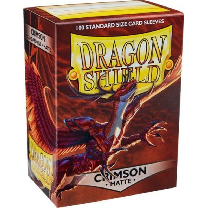 Dragon Shield Standard Card Sleeves Matte Crimson 100 Τμχ