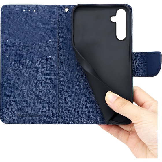Θήκη Samsung Galaxy A14 - Sonique Trend Book - Σιέλ / Σκούρο Μπλε image 1