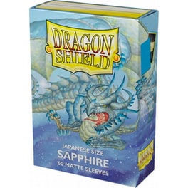 Dragon Shield Sleeves Japanese Small Size - Matte Sapphire (60 Sleeves)