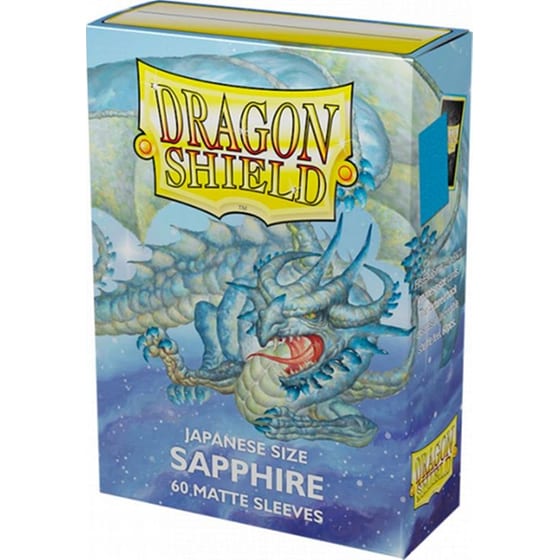 Dragon Shield Sleeves Japanese Small Size - Matte Sapphire (60 Sleeves) image 0