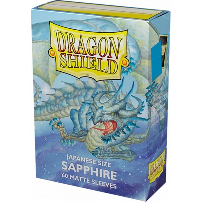 Dragon Shield Sleeves Japanese Small Size - Matte Sapphire (60 Sleeves)