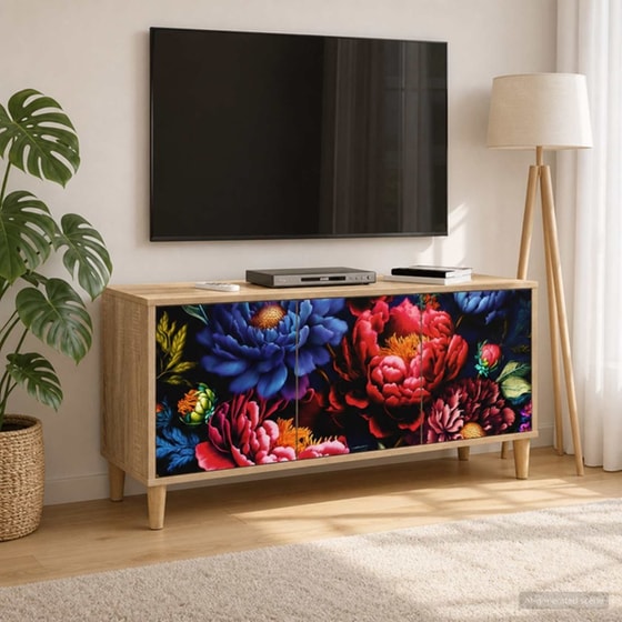 Έπιπλο Τηλεόρασης VidaXL KIEL 102 x 33 x 50 cm - Sonoma Δρυς image 1