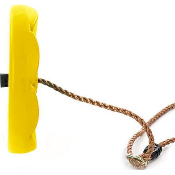 Aria Trade Παιδική Κούνια Φωλιά Κρεμαστή 27x4cm με Ρυθμιζόμενο Ύψος - Κίτρινη image 3