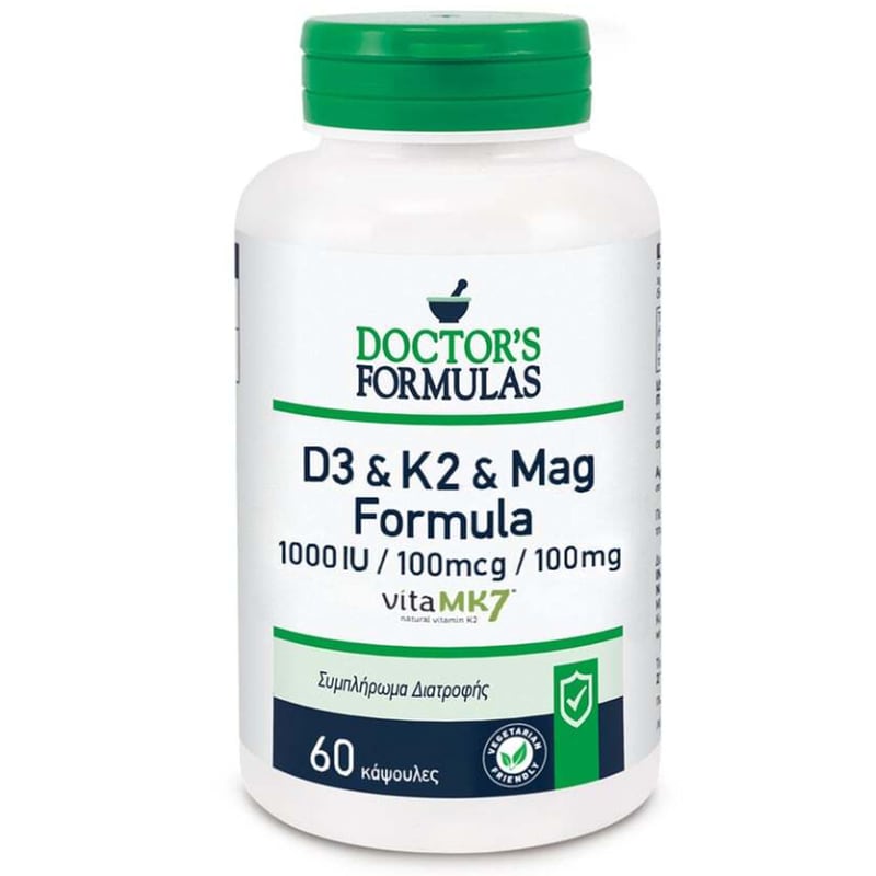 Doctors Formulas D3 και K2 και Mga Formula - 60 κάψουλες