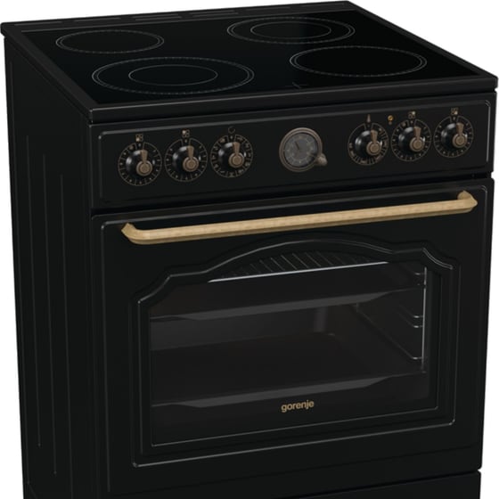 Ηλεκτρική Κουζίνα Κεραμική GORENJE GECS6B70CLB 71 lt Μαύρο image 2