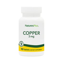Μέταλλα Nature's Plus Copper 3mg - 90 ταμπλέτες