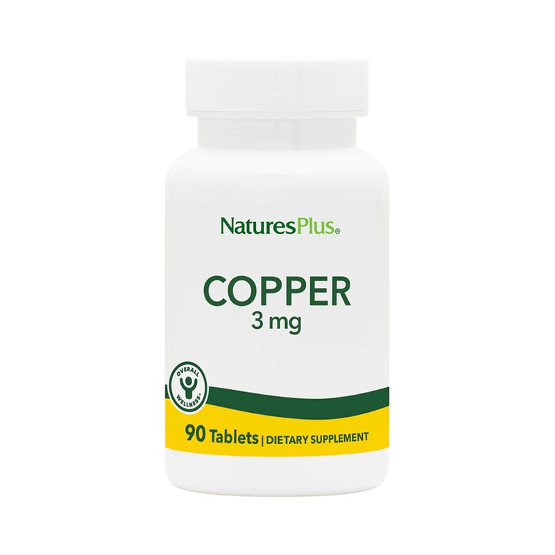 Μέταλλα Natures Plus Copper 3mg - 90 ταμπλέτες