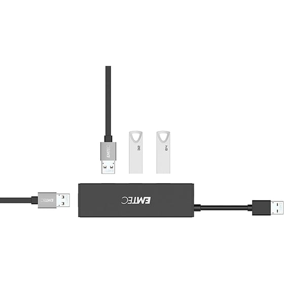Emtec T620A USB Hub 4-Port USB 3.0 συμβατό με USB-A image 1
