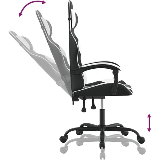 Καρέκλα Gaming VIDAXL 3143871 από Τεχνητό Δέρμα - Μαύρο image 4