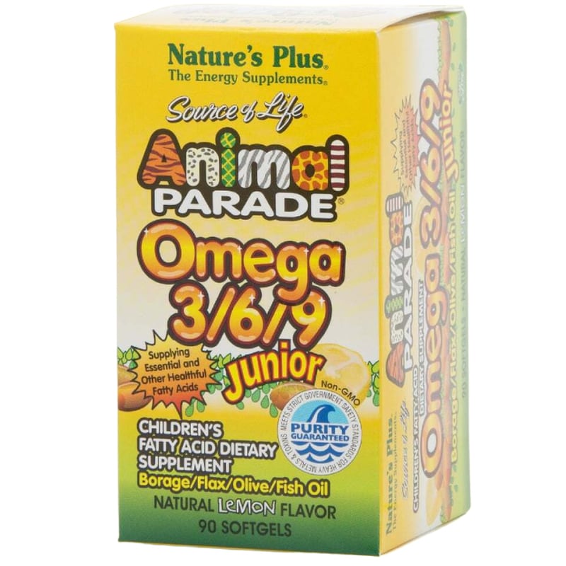 Λιπαρά Οξέα Natures Plus Source Of Life Animal Parade Omega 3/6/9 Junior - 90 μαλακές κάψουλες