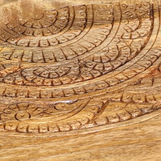 Σετ Τραπεζάκια Σαλονιού VidaXL από Μασίφ Ξύλο Μάνγκο 2 Τμχ - Καφέ/Μαύρο image 2