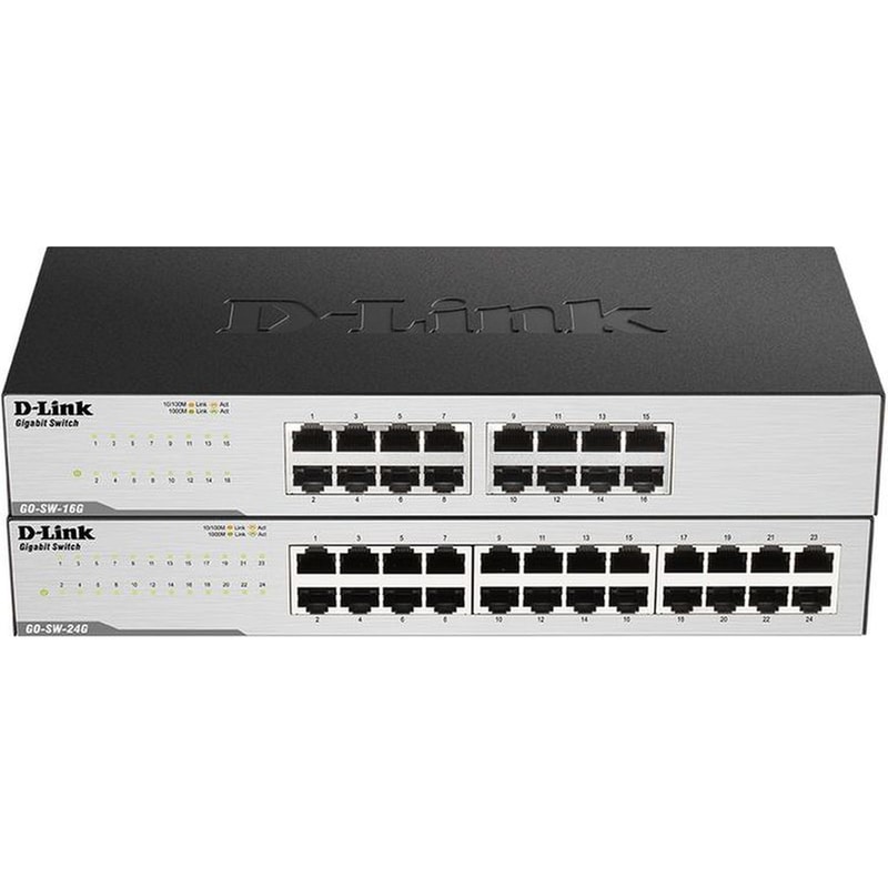 D-LINK D-Link Network Switch Unmanaged L2 10/100/1000 Mbps με 16 Θύρες