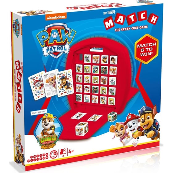 Επιτραπέζιo Winning Moves Top Trumps Match Τhe Crazy Cube Game Paw Patrol image 0