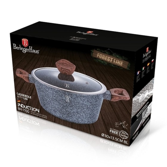 Κατσαρόλα BERLINGER HAUS BH-7150 30 cm 8 L Γκρι image 1