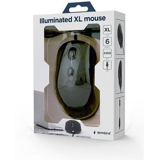 Gembird Mus-Ul-02 Ενσύρματο Ποντίκι - Μαύρο image 4