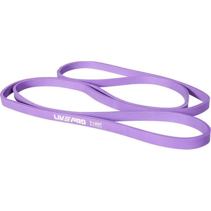 Live Pro XL Λάστιχο Γυμναστικής Loop Πολύ Μαλακό Μωβ 2.08m LIVE PRO