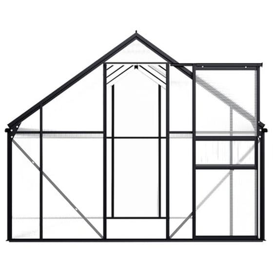 Vidaxl Θερμοκήπιο Ανθρακί 4,75 Μ² Αλουμινίου image 4