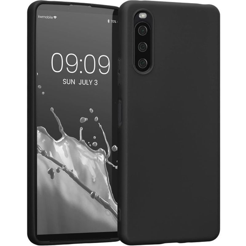 Kwmobile Θήκη Σιλικόνης Sony Xperia 10 Iv - Black (57800.01)