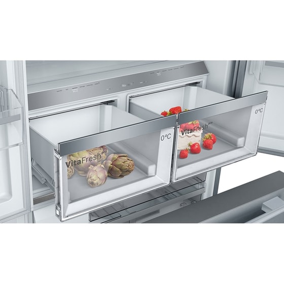 BOSCH KFF96PIEP No Frost με VitaFresh Pro, SuperCooling και SuperFreezing 573 Lt Antifinger Inox Ψυγείο Ντουλάπα image 5