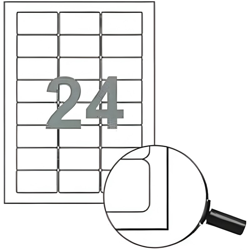 Αυτοκόλλητες Ετικέτες Next Fleks Λευκό (100 Φύλλα - 2.400 Τεμάχια )