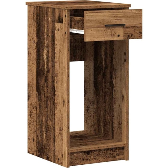 Βάση Πύργου Υπολογιστή VidaXL με Συρτάρι 35x45x77 cm - Όψη Παλαιού Ξύλου image 2