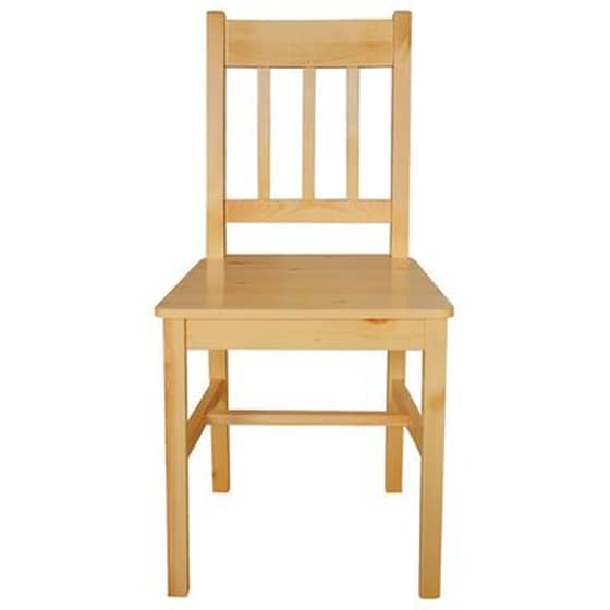 Καρέκλες Τραπεζαρίας Vidaxl από Ξύλο Πεύκου 4 Τμχ - Καφέ image 1