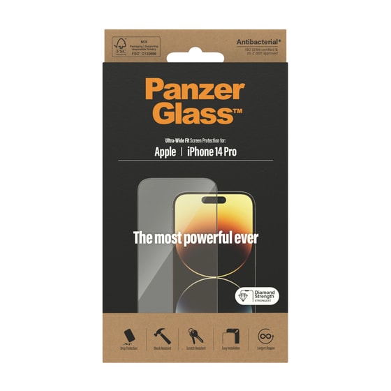 Προστατευτικό οθόνης Apple iPhone 14 Pro - PanzerGlass Ultra-Wide Fit image 4