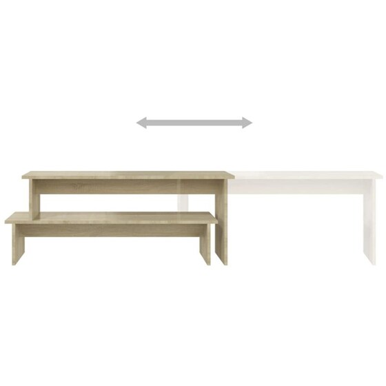 Έπιπλο Τηλεόρασης VidaXL από Μοριοσανίδα 180x30x43cm - Καφέ image 4
