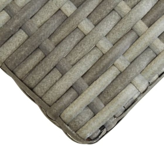 Παγκος Κήπου VidaXL από Συνθετικό Ρατάν / Μασίφ Ξύλο Ακακίας 120x40x40 cm - Γκρι image 4