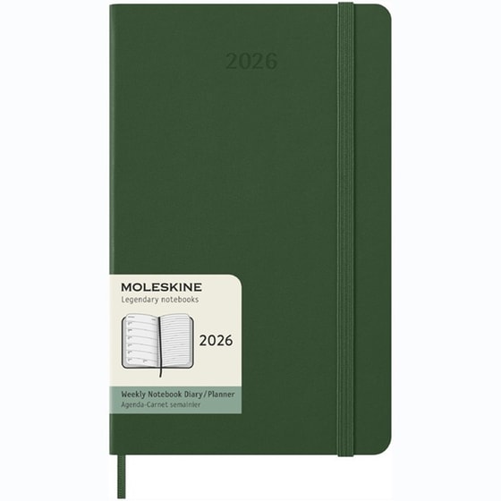 Ημερολόγιο Εβδομαδιαίο Moleskine 2026 12Μ Large Myrtle Green Hard image 0