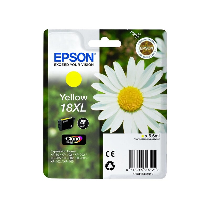 Epson 18XL Κίτρινο Μελάνι Εκτυπωτή C13T18144010