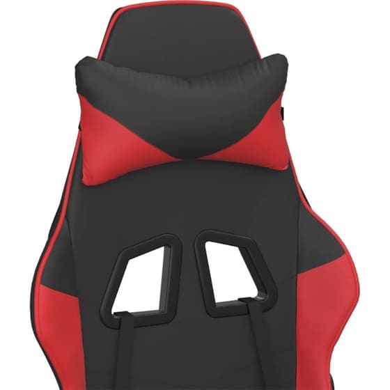 Καρέκλα Gaming VIDAXL 3143642 με Ρυθμιζόμενα Μπράτσα από Τεχνητό Δέρμα - Μαύρο / Κόκκινο image 6