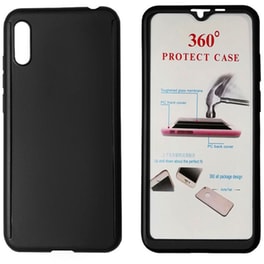 Powertech Θήκη Body 360° Tempered Glass, Huawei Y5 2019/honor 8s, Μαύρη