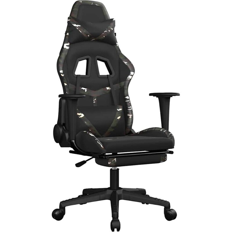 Καρέκλα Gaming VIDAXL 345444 με Υποπόδιο από Τεχνητό Δέρμα