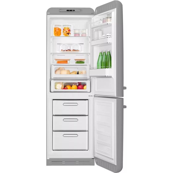 SMEG FAB32RSV6 332 Lt Total No Frost Ασημί Ψυγειοκαταψύκτης image 2