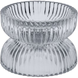 Κηροπήγιο Spitishop Κ-μ Aae430610 Γυάλινο 7.8x6cm - Γκρι