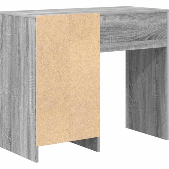 Γραφείο VidaXL από Επεξεργασμένο Ξύλο 90x37,5x75 cm - Γκρι Sonoma image 5