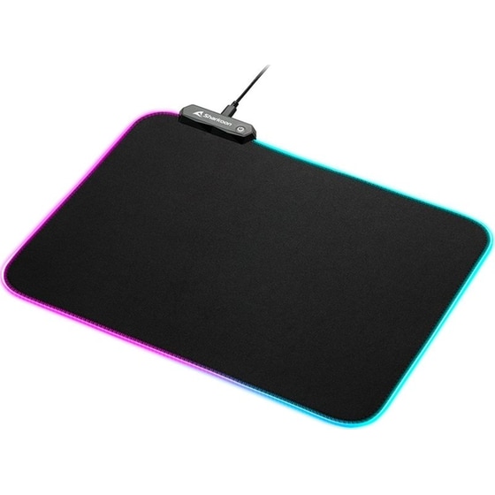 Sharkoon 1337 V2 Gaming Mouse Pad Medium 360mm με RGB Φωτισμό - Μαύρο image 2