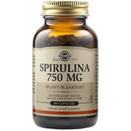 Ειδικό Συμπλήρωμα Διατροφής Solgar Spirulina 750mg - 80 κάψουλες