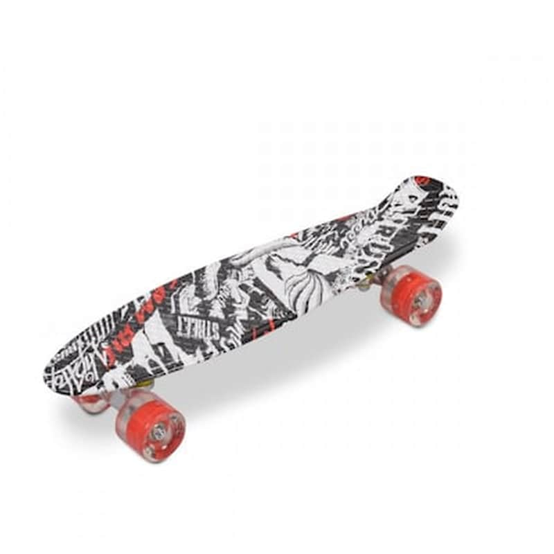 CANGAROO Τροχοσανίδα Skateboard Skull Led 22 Byox