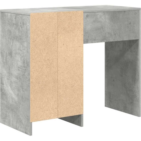 Γραφείο VidaXL από Επεξεργασμένο Ξύλο 90x37,5x75 cm - Γκρι Σκυροδέματος image 6