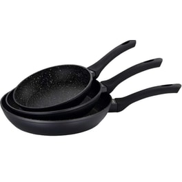 Σετ Τηγάνια ROYALTY LINE RL-FM3F3-BLACK 3 τμχ Μαύρο