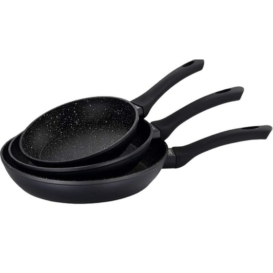 Σετ Τηγάνια ROYALTY LINE RL-FM3F3-BLACK 3 τμχ Μαύρο image 0