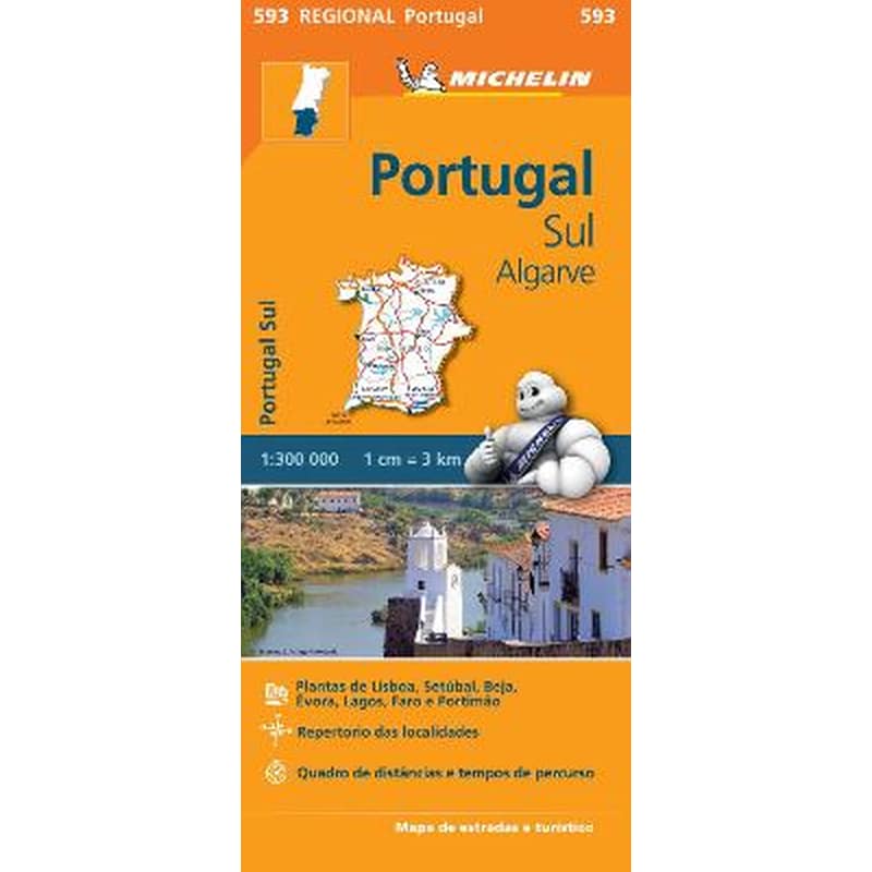 Portugal Sud - Algrave - Michelin Regional Map 593