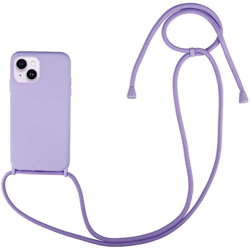 Θήκη Apple iPhone 14 - My Colors CarryHang Strap - Λιλά